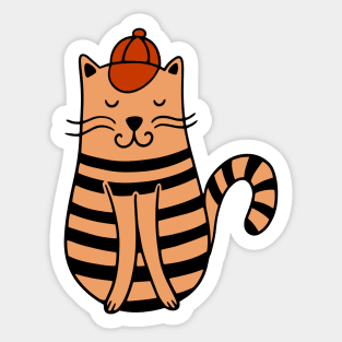 Doodle cat Sticker